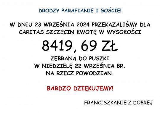 Podziękowanie...