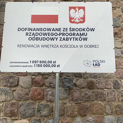 Pierwsze prace we wnętrzu kościoła grafika