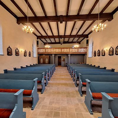 Kościół po renowacji i konserwacji grafika