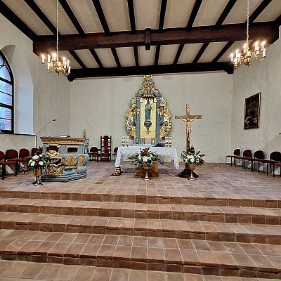 Kościół po renowacji i konserwacji grafika