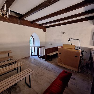 Kościół po renowacji i konserwacji grafika