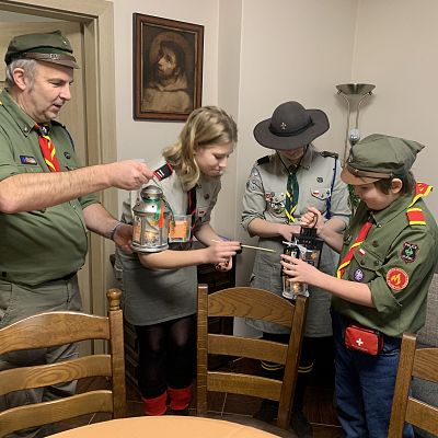 Przekazanie Betlejemskiego Światła Pokoju grafika