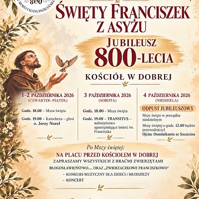 Dni Franciszkańskie w Dobrej grafika